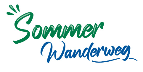 Das Bild zeigt das Logo des Sommerwanderweges 2026.