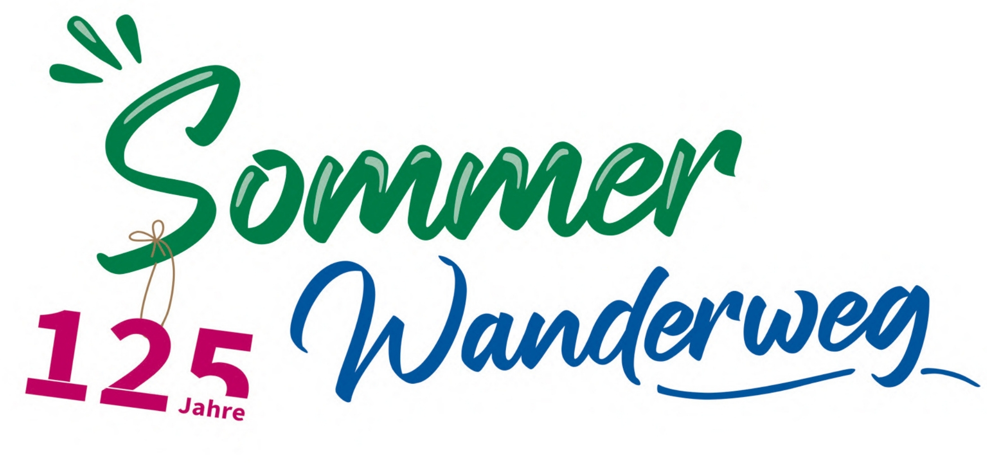 Das Bild zeigt das Logo des Sommerwanderweges 2025.