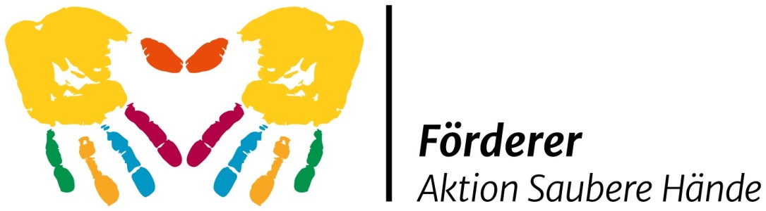 Logo der Aktion saubere Hände, zur Startseite Aktion saubere Hände